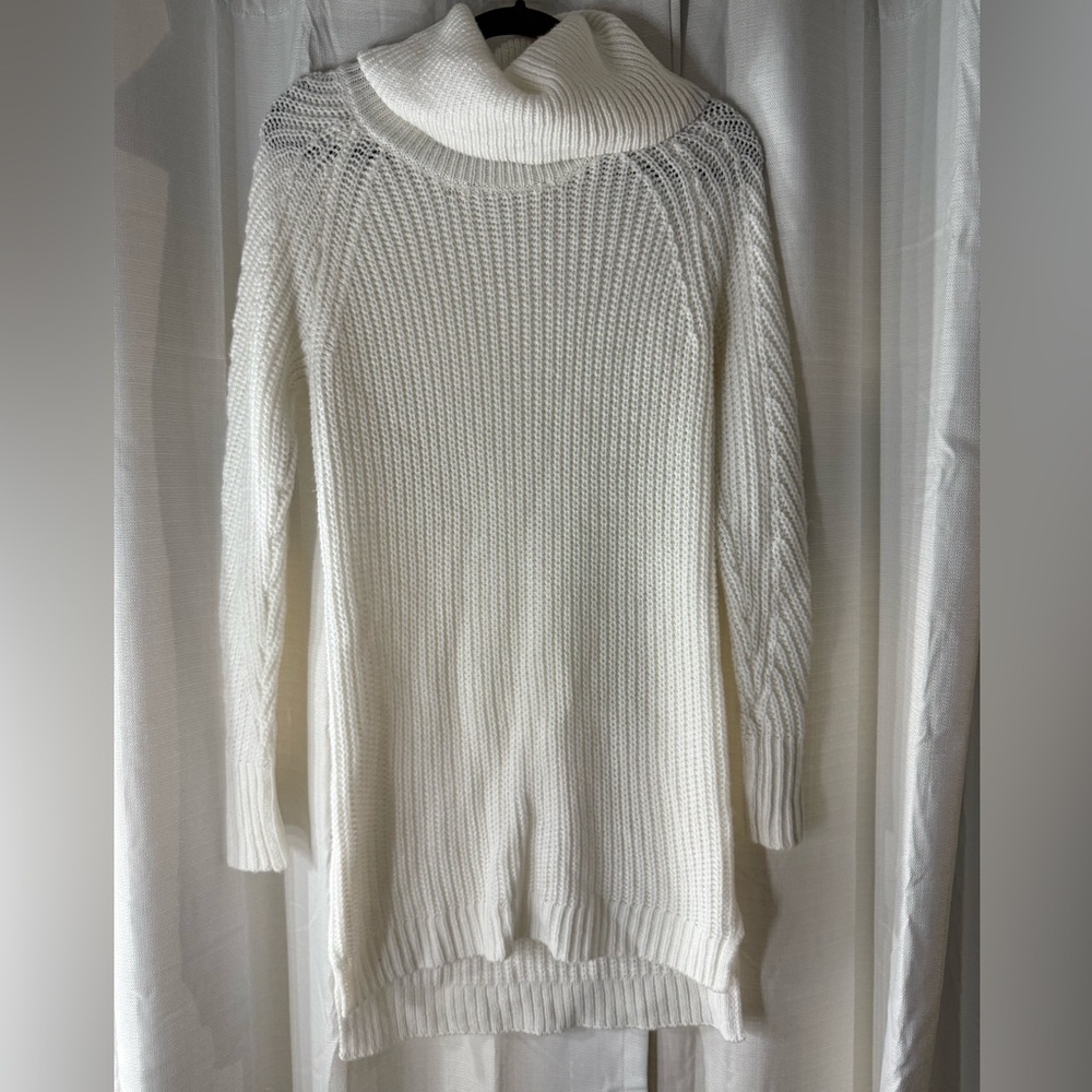 A New Day Soft White Knit Sweater Dress